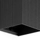 Aplice, corpuri de iluminat pentru pereti - Aplica perete aluminiu striat negru, 1xGU10, LUNE square