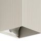 Aplice, corpuri de iluminat pentru pereti - Aplica perete aluminiu striat gri, 1xGU10, LUNE square