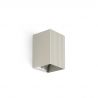 Aplica perete aluminiu striat gri, 1xGU10, LUNE square