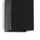 Aplice, corpuri de iluminat pentru pereti - Aplica perete aluminiu striat negru, 2xGU10, LUNE square