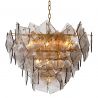 Candelabru LUX, Otel Alama Antic, Sticla Fumurie, Biltmore