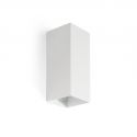 Aplica perete aluminiu alb, 2xGU10, LUNE square
