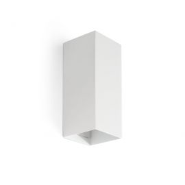 Aplica perete aluminiu alb, 2xGU10, LUNE square