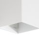 Aplice, corpuri de iluminat pentru pereti - Aplica perete aluminiu alb, 2xGU10, LUNE square