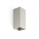 Aplica perete aluminiu gri, 2xGU10, LUNE square