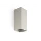 Aplica perete aluminiu gri, 2xGU10, LUNE square