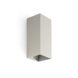 Aplica perete aluminiu gri, 2xGU10, LUNE square