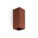Aplice, corpuri de iluminat pentru pereti - Aplica perete aluminiu terracotta, 2xGU10, LUNE square