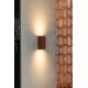 Aplice, corpuri de iluminat pentru pereti - Aplica perete aluminiu terracotta, 2xGU10, LUNE square