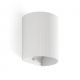 Aplica perete aluminiu striat alb, 1xGU10, SOLE round
