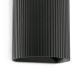 Aplice, corpuri de iluminat pentru pereti - Aplica perete aluminiu striat negru, 1xGU10, SOLE round