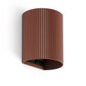Aplica perete aluminiu striat terracotta, 1xGU10, SOLE round