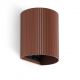 Aplica perete aluminiu striat terracotta, 1xGU10, SOLE round
