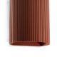 Aplice, corpuri de iluminat pentru pereti - Aplica perete aluminiu striat terracotta, 1xGU10, SOLE round