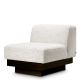 Fotoliu modern LUX Bastion, Seashell off-white