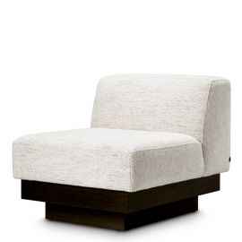 Fotoliu modern LUX Bastion, Seashell off-white