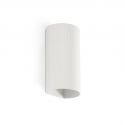 Aplica perete aluminiu striat alb, 2xGU10, SOLE round