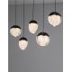 Pendule, Lustre suspendate - Lustra cu 5 pendule LED ALICIA negru