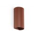 Aplica perete aluminiu striat terracotta, 2xGU10, SOLE round