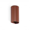 Aplica perete aluminiu striat terracotta, 2xGU10, SOLE round