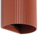Aplice, corpuri de iluminat pentru pereti - Aplica perete aluminiu striat terracotta, 2xGU10, SOLE round