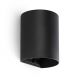 Aplica perete aluminiu negru, 1xGU10, SOLE round