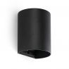 Aplica perete aluminiu negru, 1xGU10, SOLE round
