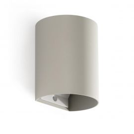 Aplica perete aluminiu gri, 1xGU10, SOLE round