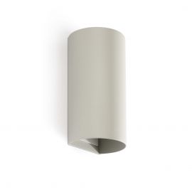 Aplice, corpuri de iluminat pentru pereti - Aplica perete aluminiu gri, 2xGU10, SOLE round