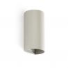 Aplica perete aluminiu gri, 2xGU10, SOLE round