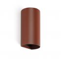 Aplica perete aluminiu terracotta, 2xGU10, SOLE round