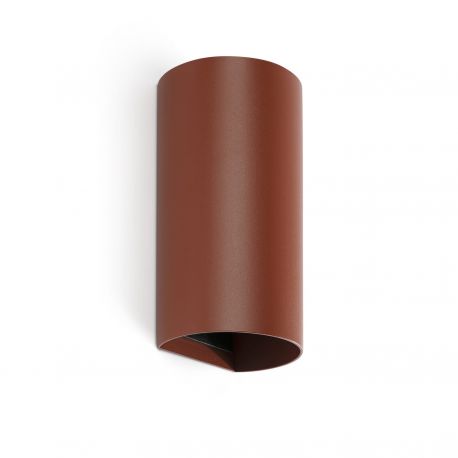 Aplice, corpuri de iluminat pentru pereti - Aplica perete aluminiu terracotta, 2xGU10, SOLE round