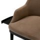 Scaune - Scaun design LUX cu raft lateral Costa, Sabino brown