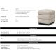Banchete-Tabureti - Taburete cu spatiu de depozitare Valmont, Creststone beige