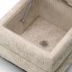 Banchete-Tabureti - Taburete cu spatiu de depozitare Valmont, Creststone beige
