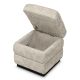 Banchete-Tabureti - Taburete cu spatiu de depozitare Valmont, Creststone beige