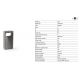 Stalpi - Stalp LED iluminat exterior IP55 GLINT 2700K H-40cm gri