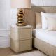 Noptiere - Noptiera/ masuta laterala design LUX Cabana S, furnir stejar albit