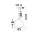 Pendule, Lustre suspendate - Lustra design decorativ PASHIO 45cm