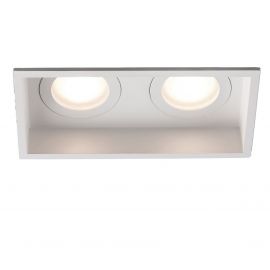 Accesorii iluminat - Rama Spot incastrabil tavan baie IP44 HYDE SQ 2L alb