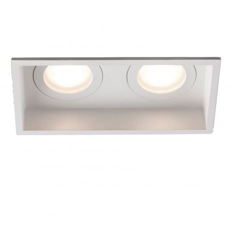 Accesorii iluminat - Rama Spot incastrabil tavan baie IP44 HYDE SQ 2L alb