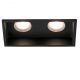 Accesorii iluminat - Rama Spot incastrabil tavan baie IP44 HYDE SQ 2L negru