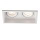 Accesorii iluminat - Rama Spot incastrabil tavan orientabil HYDE SQ 2L alb