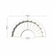 Canapele - Modul canapea design LUX Lando corner, Avalon white