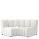 Canapele - Modul canapea design LUX Lando corner, Avalon white