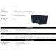 Canapele - Modul canapea design LUX Lando corner, Catifea albastra