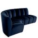 Canapele - Modul canapea design LUX Lando corner, Catifea albastra