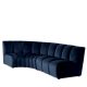 Canapele - Modul canapea design LUX Lando corner, Catifea albastra