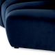 Canapele - Modul canapea design LUX Lando corner, Catifea albastra
