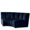 Modul canapea design LUX Lando corner, Catifea albastra